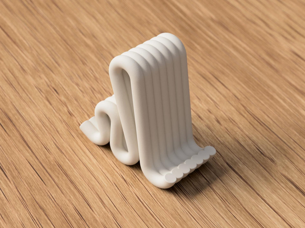 Ivory white phone stand