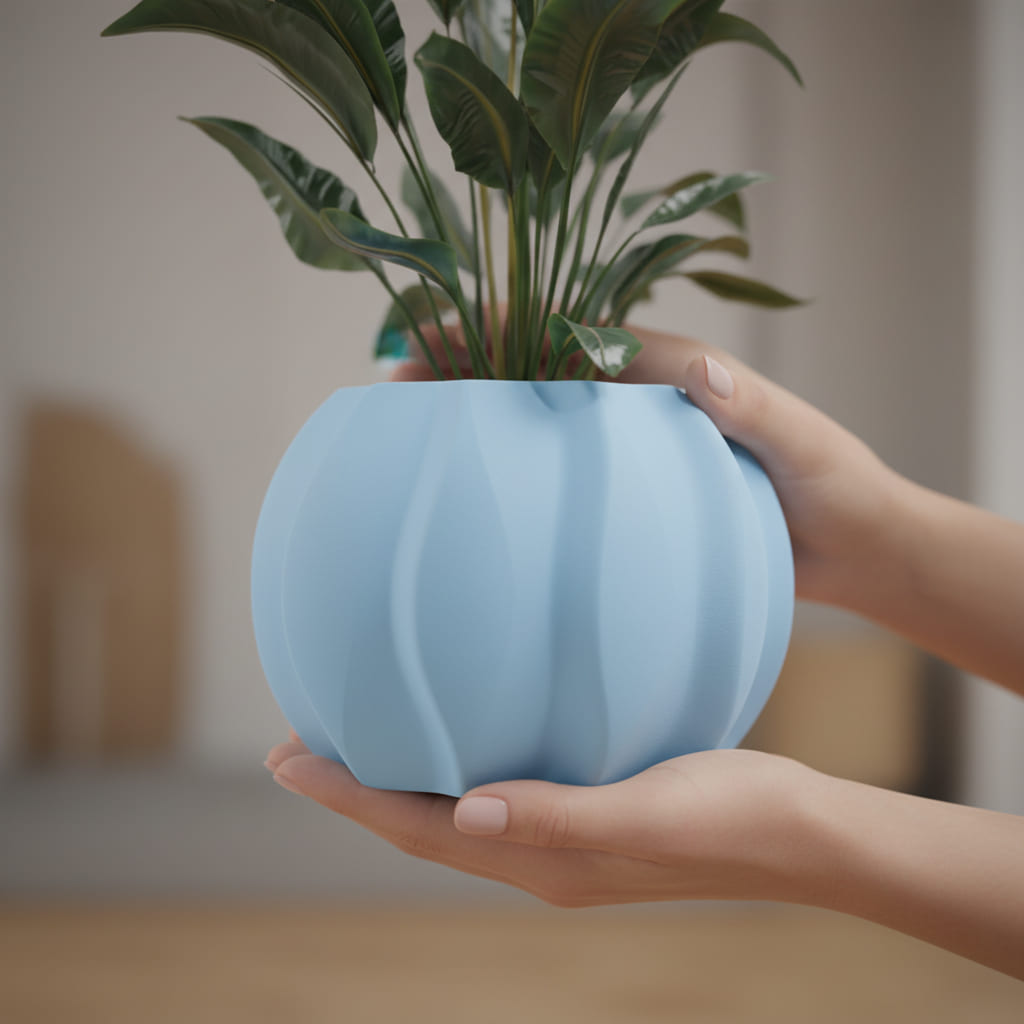 Modern Wave Planter