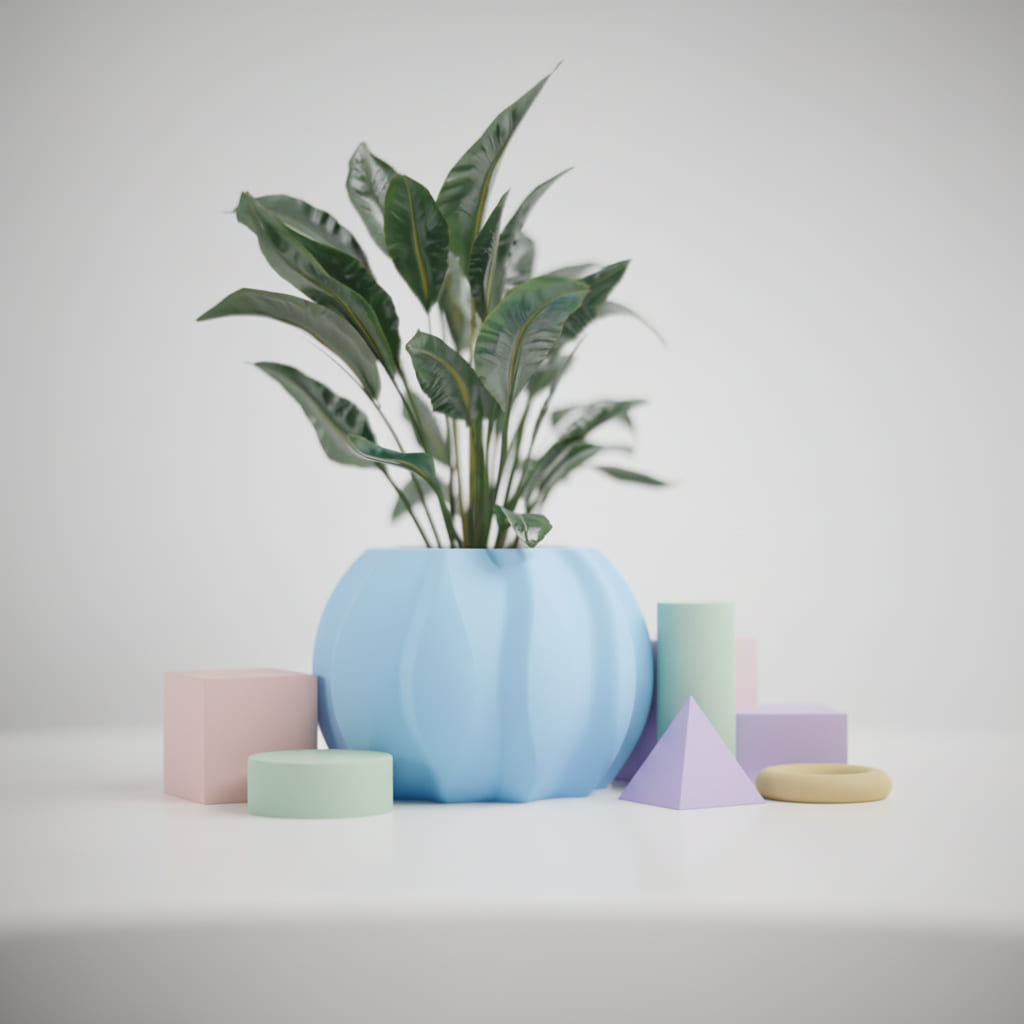 Modern Wave Planter