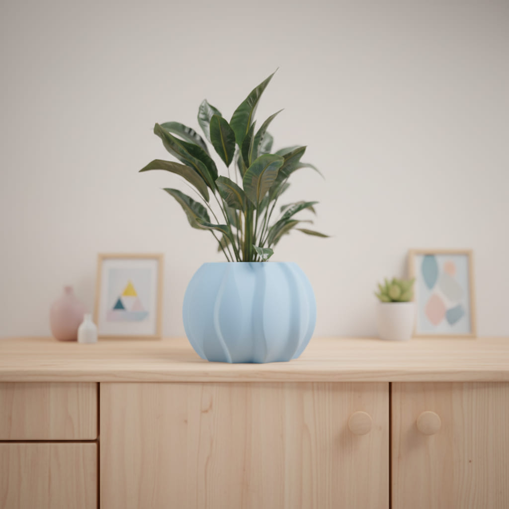 Modern Wave Planter