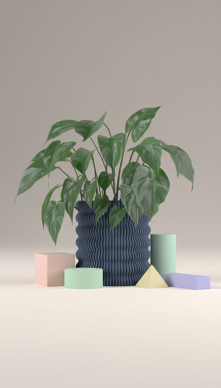 Ribbed Planter Wobble