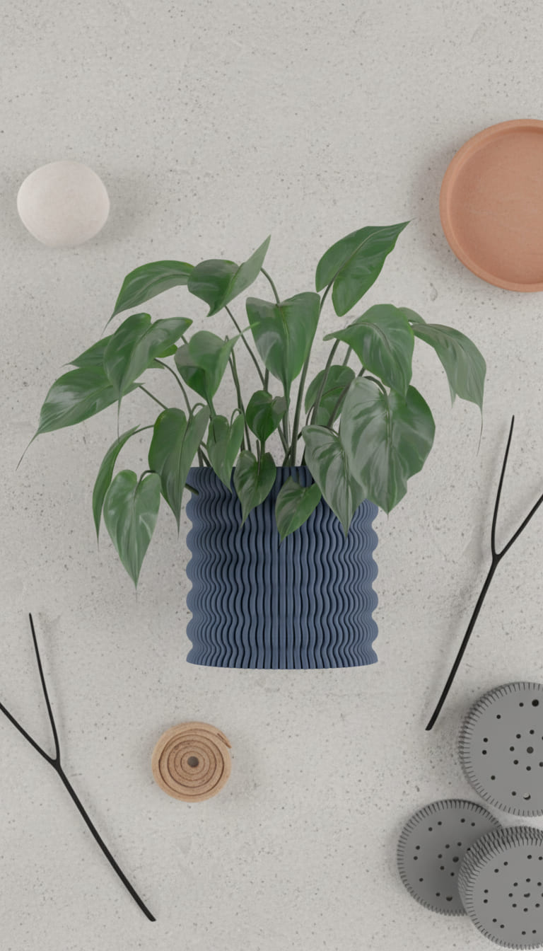 Ribbed Planter Wobble