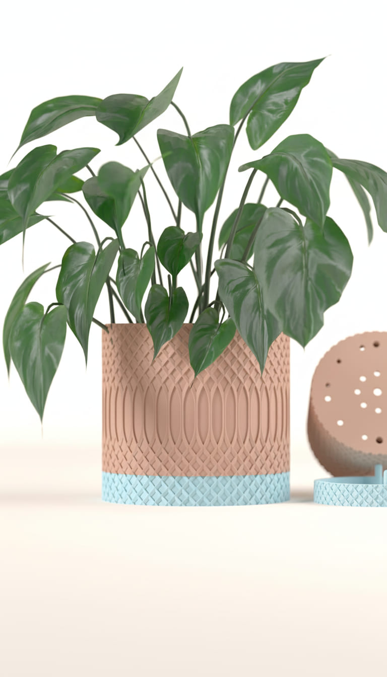 Two Parter Pattern Planter