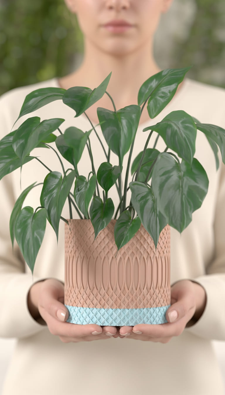 Two Parter Pattern Planter