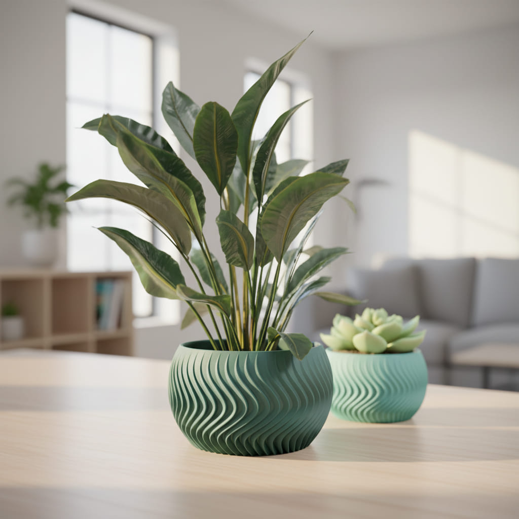 Wave Sphere Planter