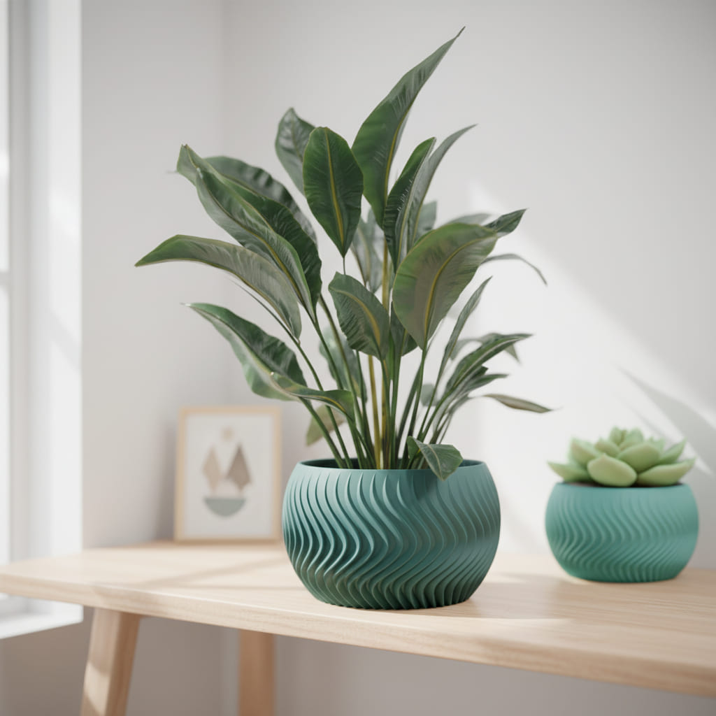 Wave Sphere Planter