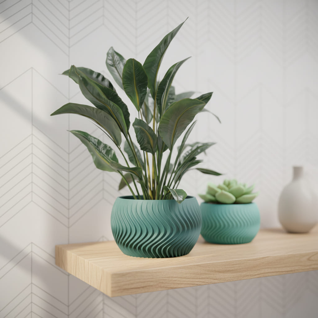 Wave Sphere Planter