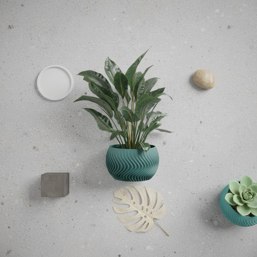 Wave Sphere Planter