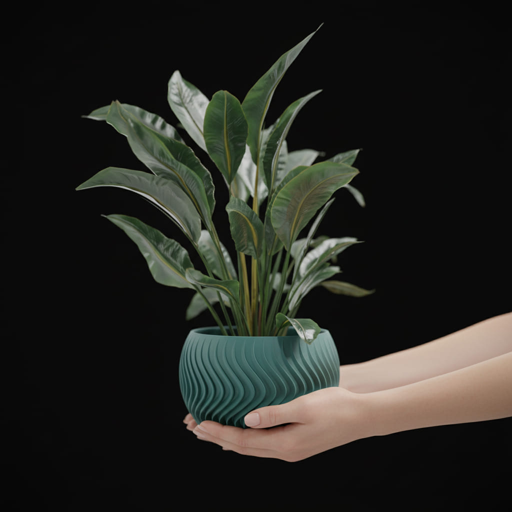 Wave Sphere Planter