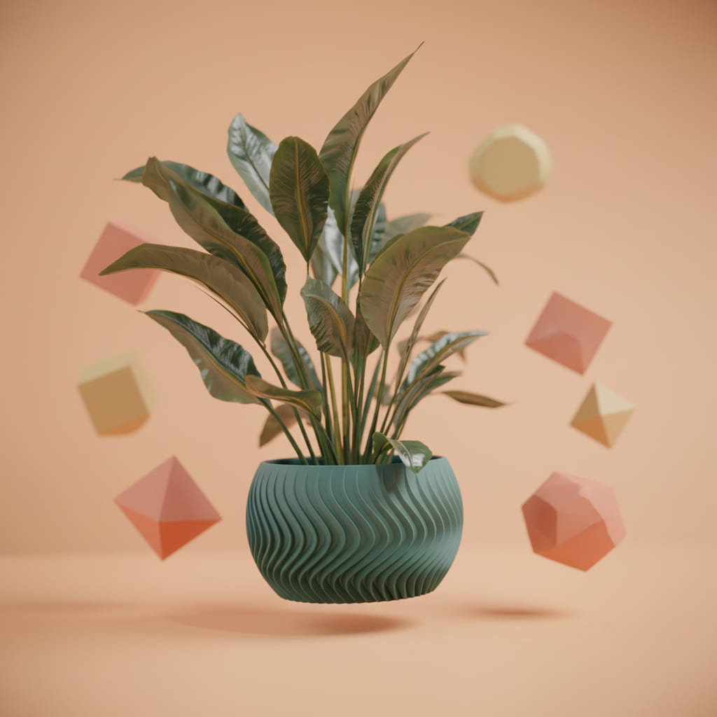 Wave Sphere Planter