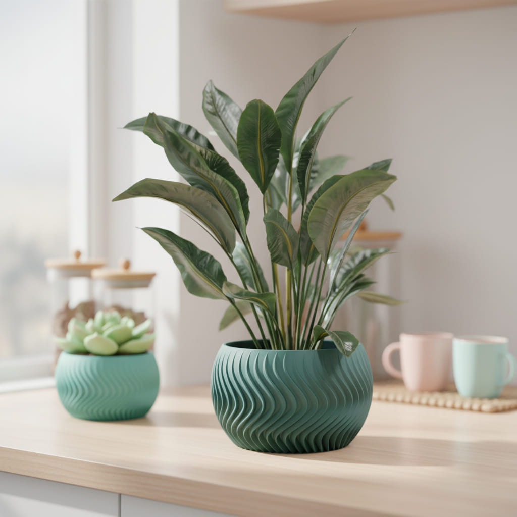 Wave Sphere Planter