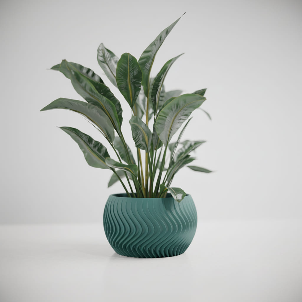 Wave Sphere Planter