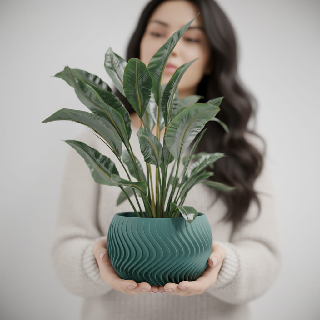 Wave Sphere Planter