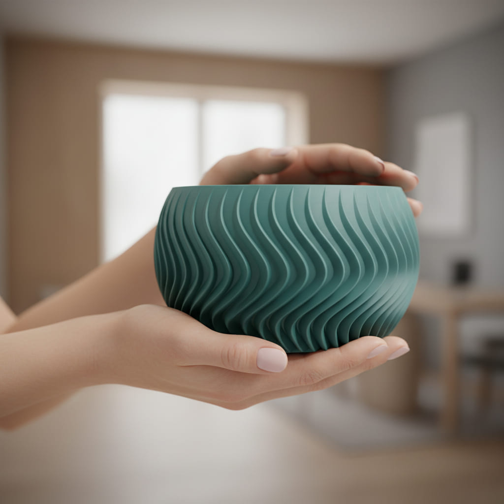 Wave Sphere Planter