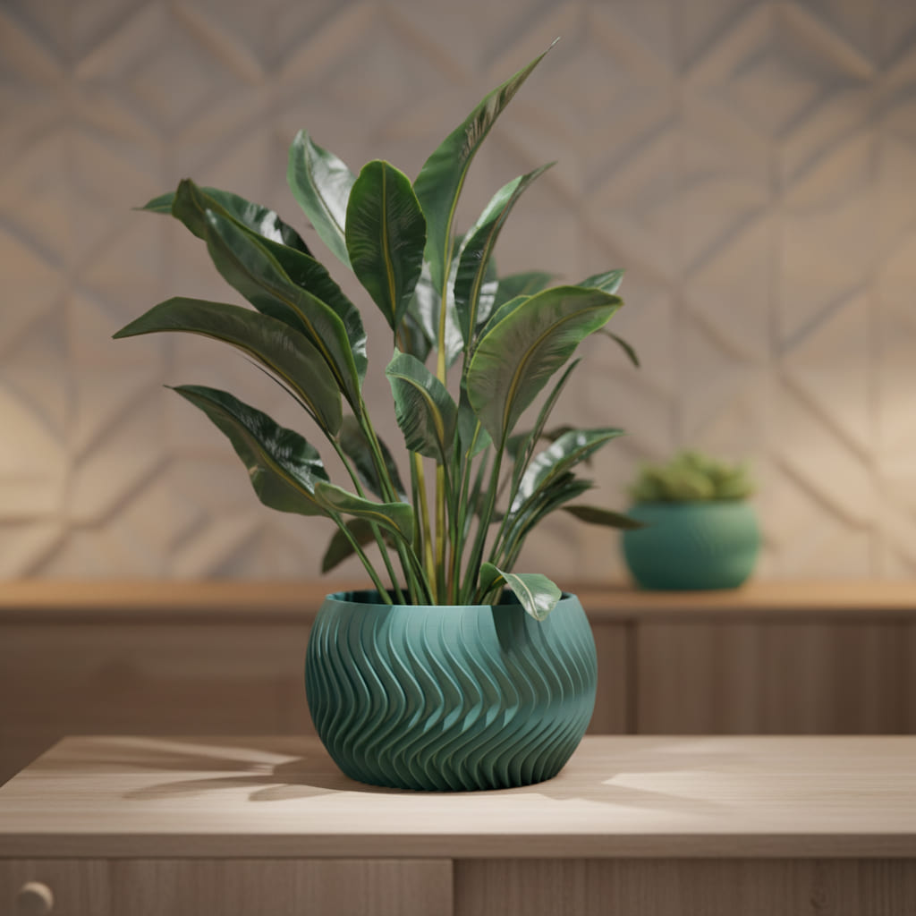 Wave Sphere Planter