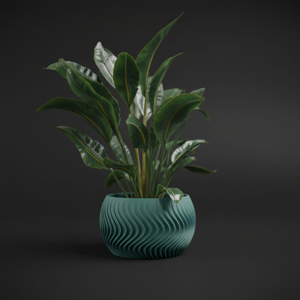 Wave Sphere Planter