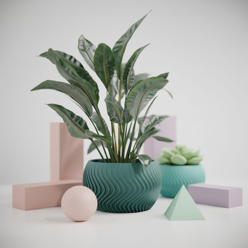 Wave Sphere Planter