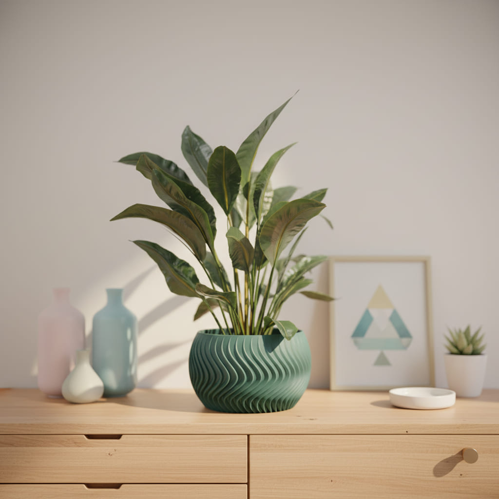 Wave Sphere Planter
