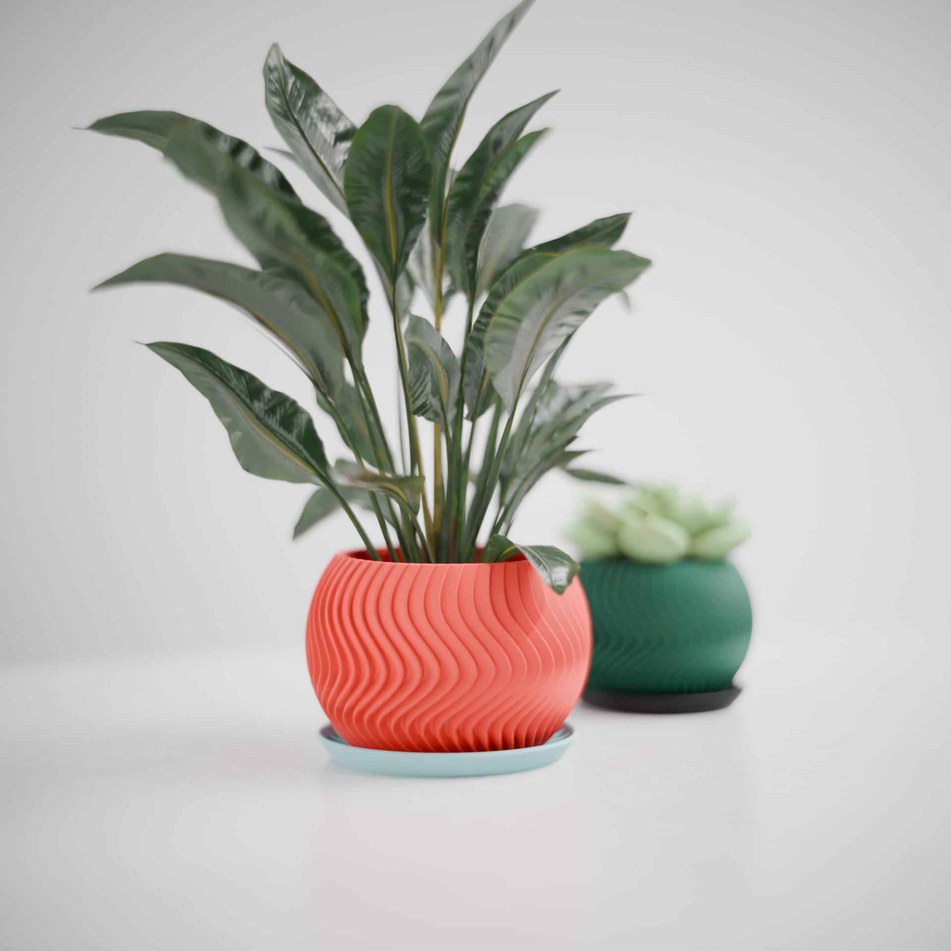 Wavy Sphere Planter