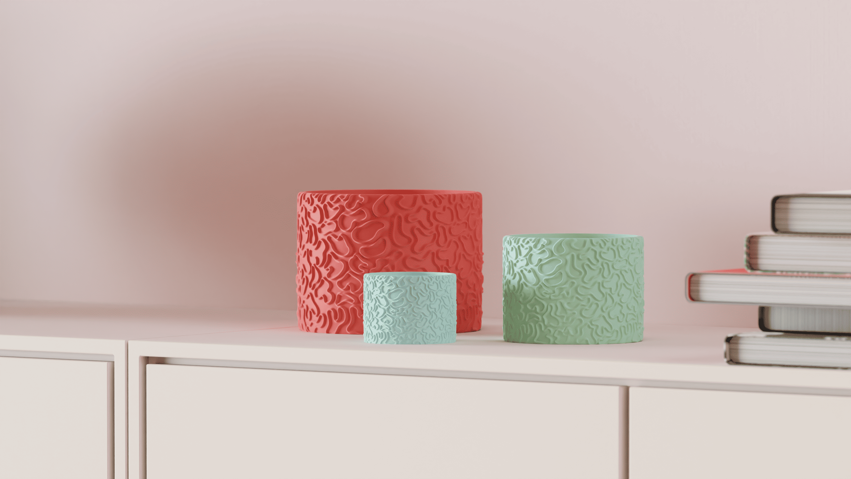 Coral Pattern Planters