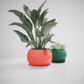 Wavy Sphere Planter