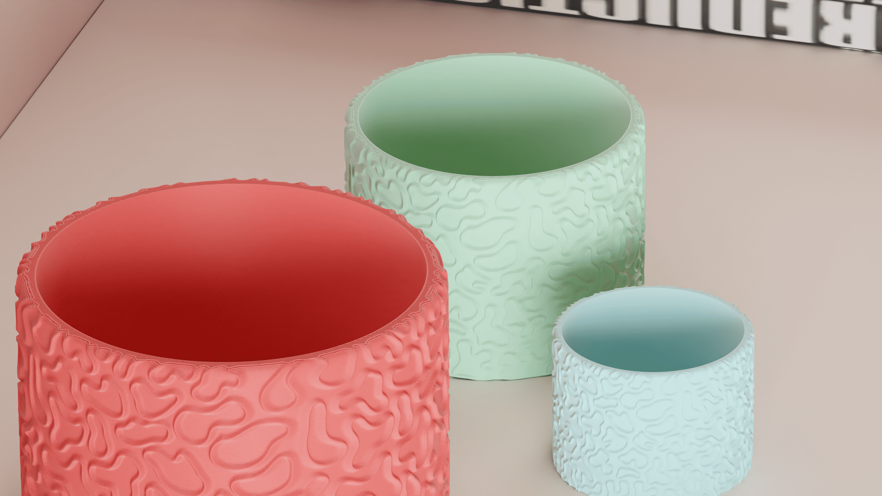 Coral Pattern Planters