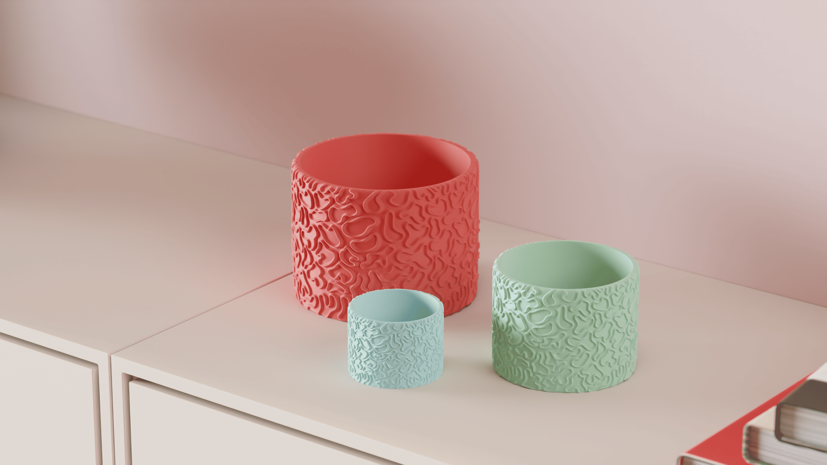 Coral Pattern Planters