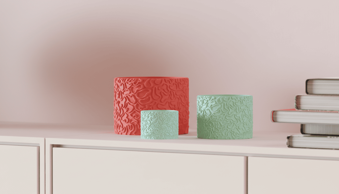 Coral Pattern Planters