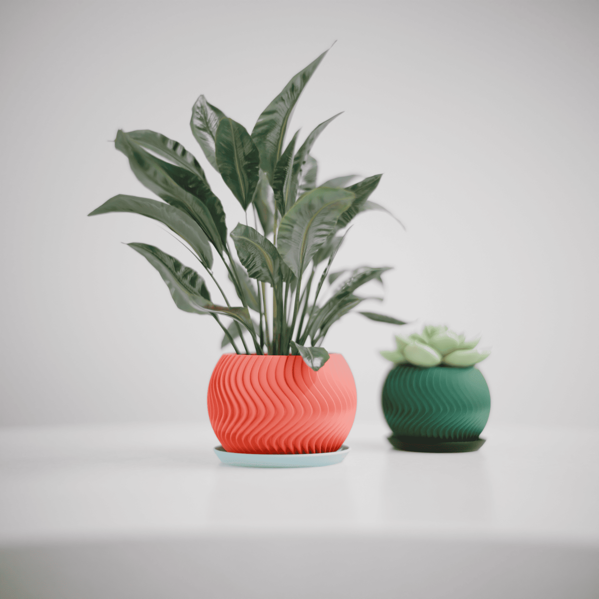 Wavy Sphere Planter