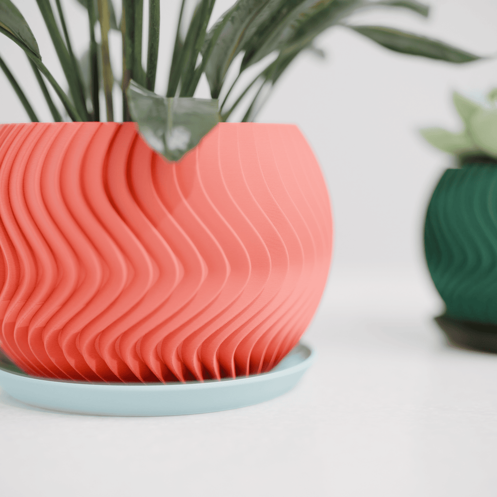 Wavy Sphere Planter