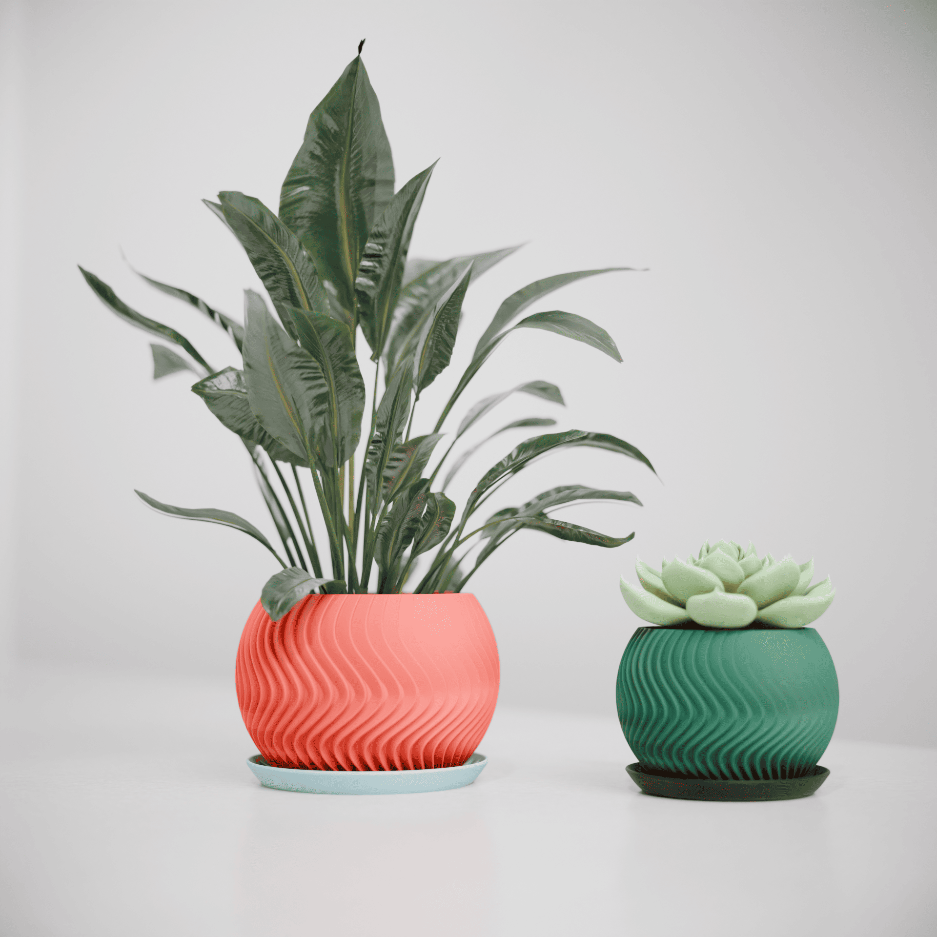 Wavy Sphere Planter