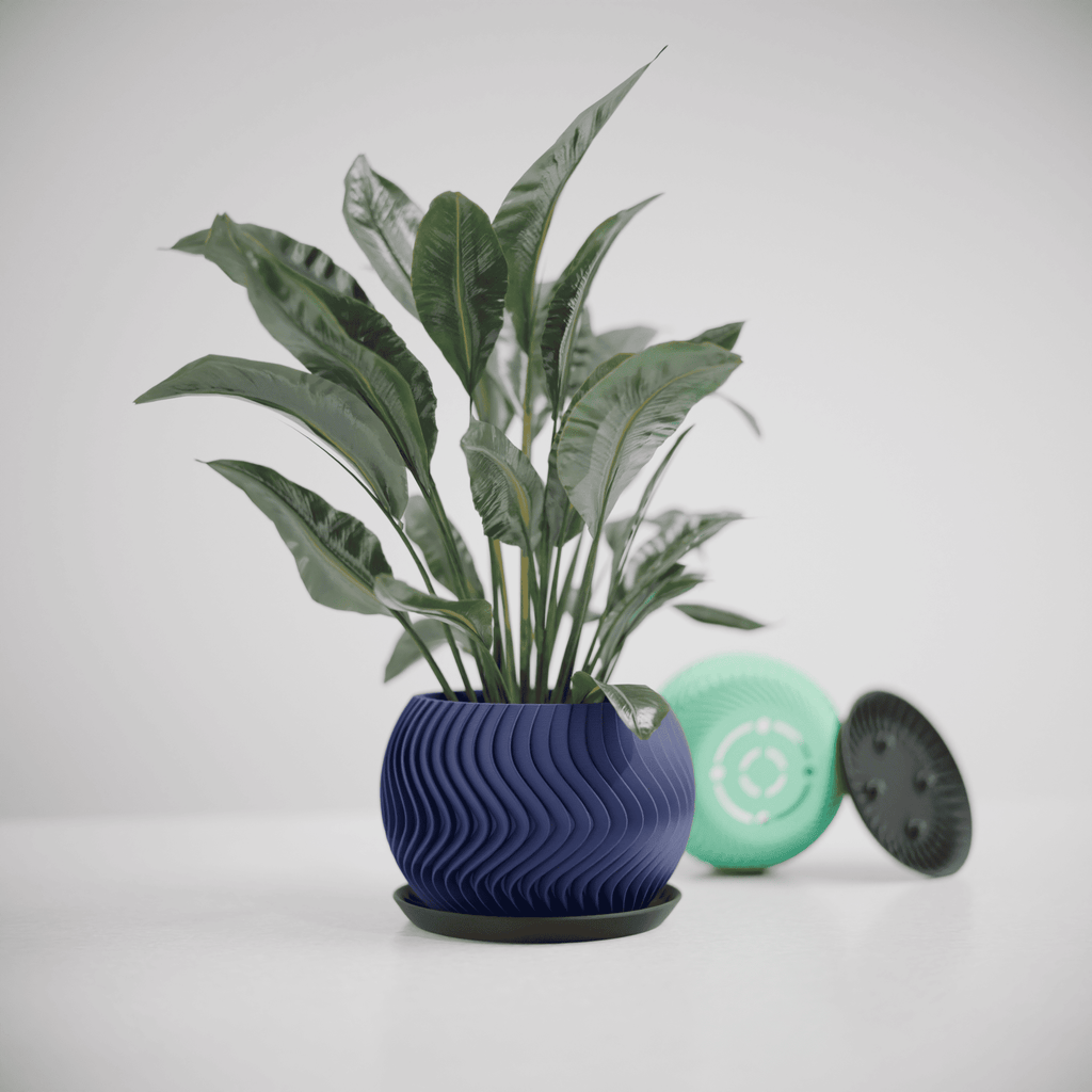 Wavy Sphere Planter