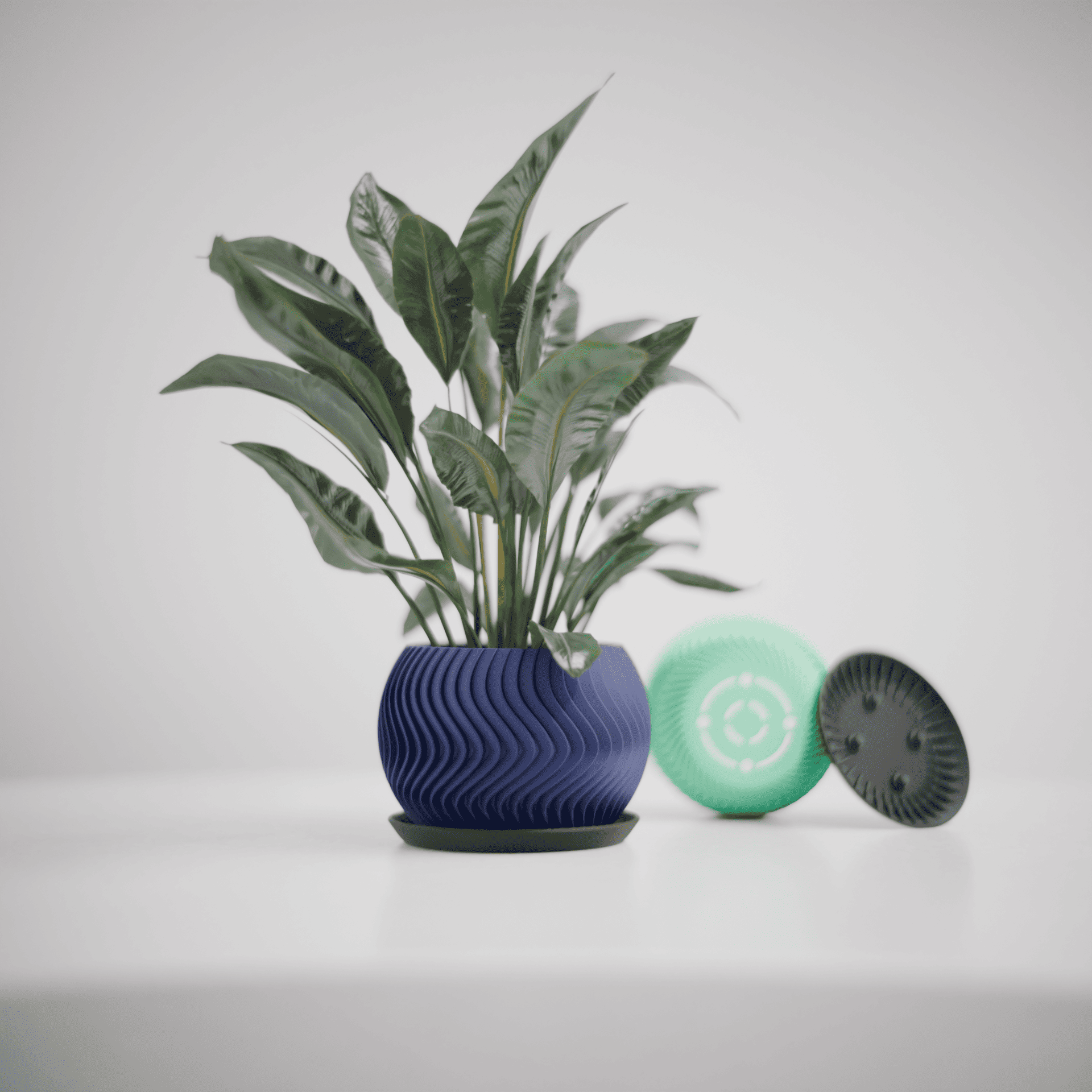 Wavy Sphere Planter