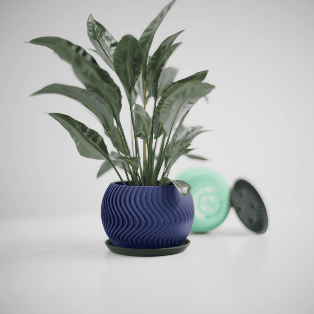 Wavy Sphere Planter