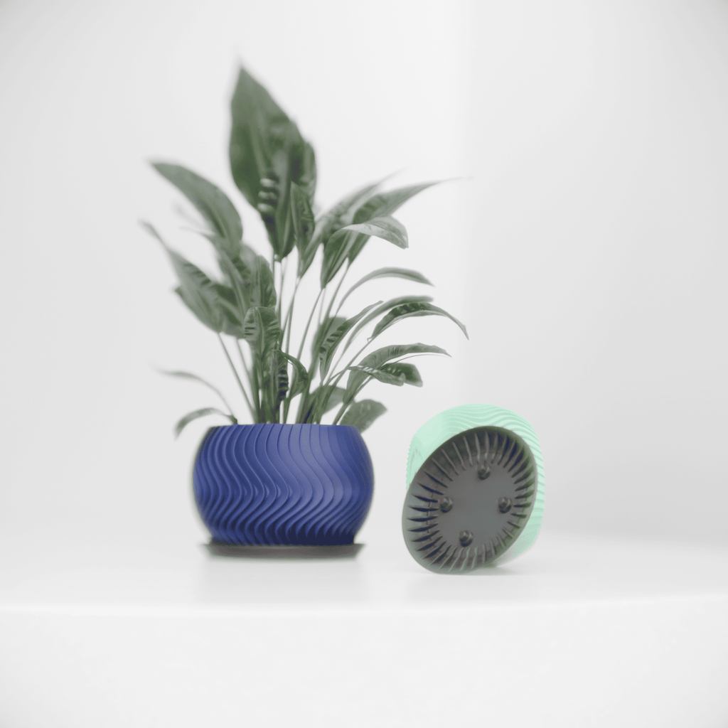 Wavy Sphere Planter