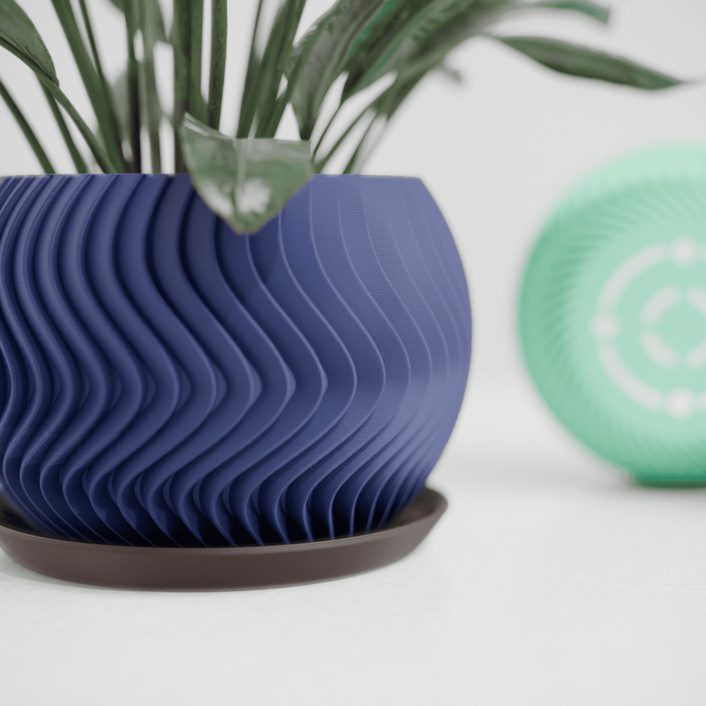 Wavy Sphere Planter