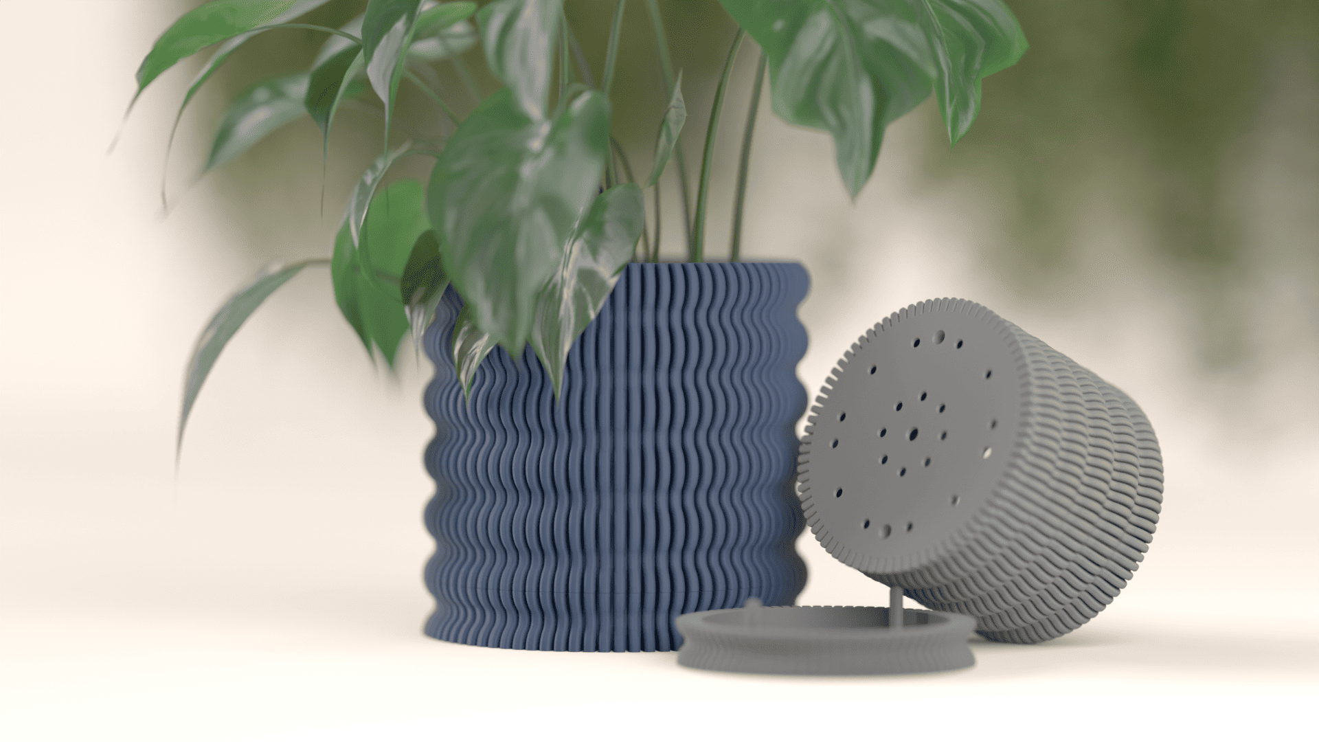 Ribbed Planter Wobble